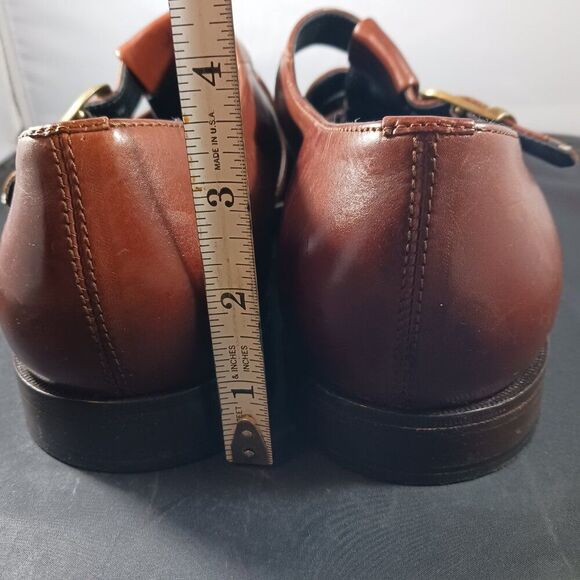 Vintage PITTI Shoes Men\'s Brown Leather Casual Sandal size 9.5M main image 6